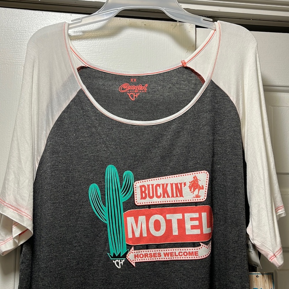 Cowgirl baseball T